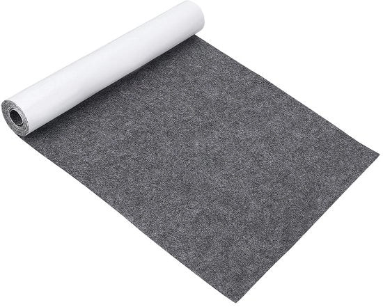 Tessuto autoadesivo 40 cm x 2 m - Polyester - Rivestimento decorativo - Protezione mobili - 1 mm di spessore - Velluto