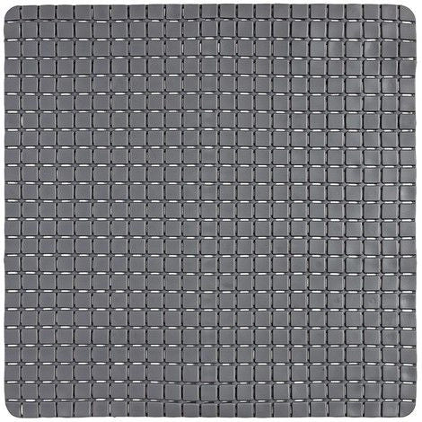 Tappetino antiscivolo in pvc mosaico grigio 54x54 cm