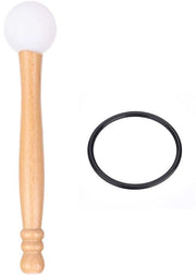 Mazzo per Bambù con Testa in Gomma - Strumento Percussivo - Manico in Legno - Meditazione/Yoga - Qualità Acustica - Materiale Sostenibile