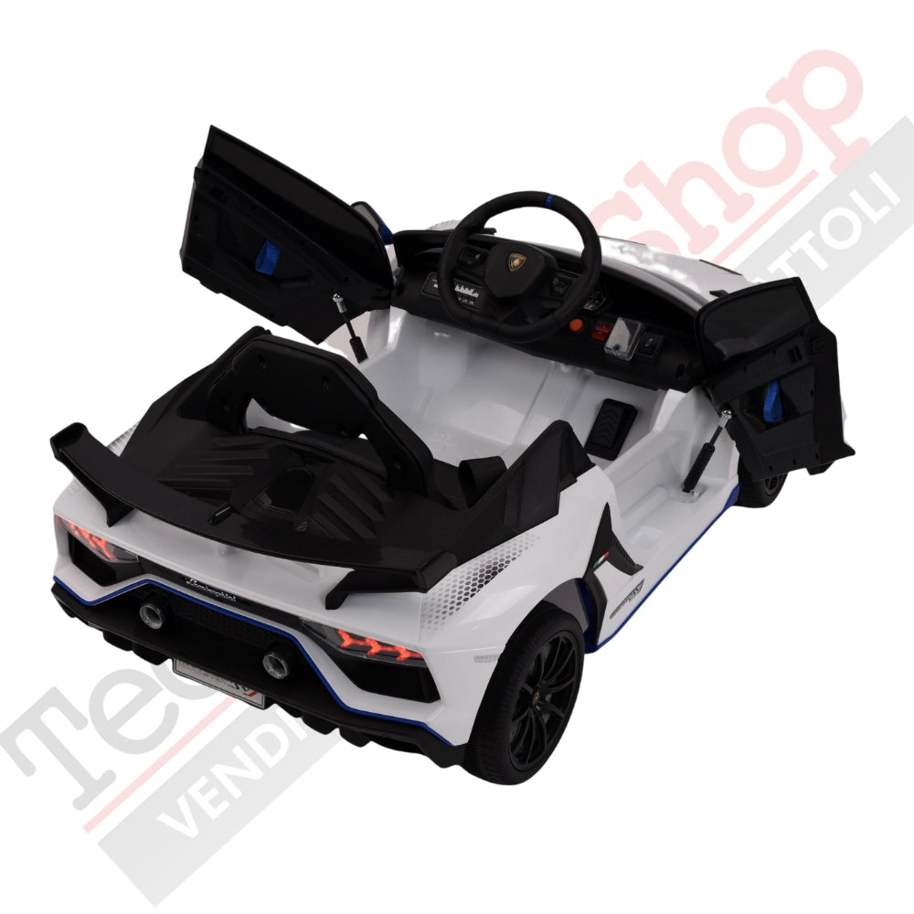 Tecnobike Shop - Auto Elettrica Per Bambini Lamborghini Svj Small 12V-Bianco