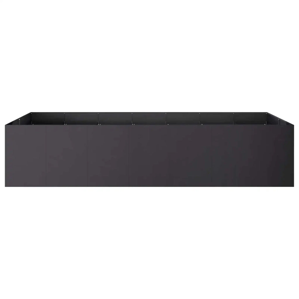 Vaso da giardino Nero 280 x 80 x 60 cm 3422156