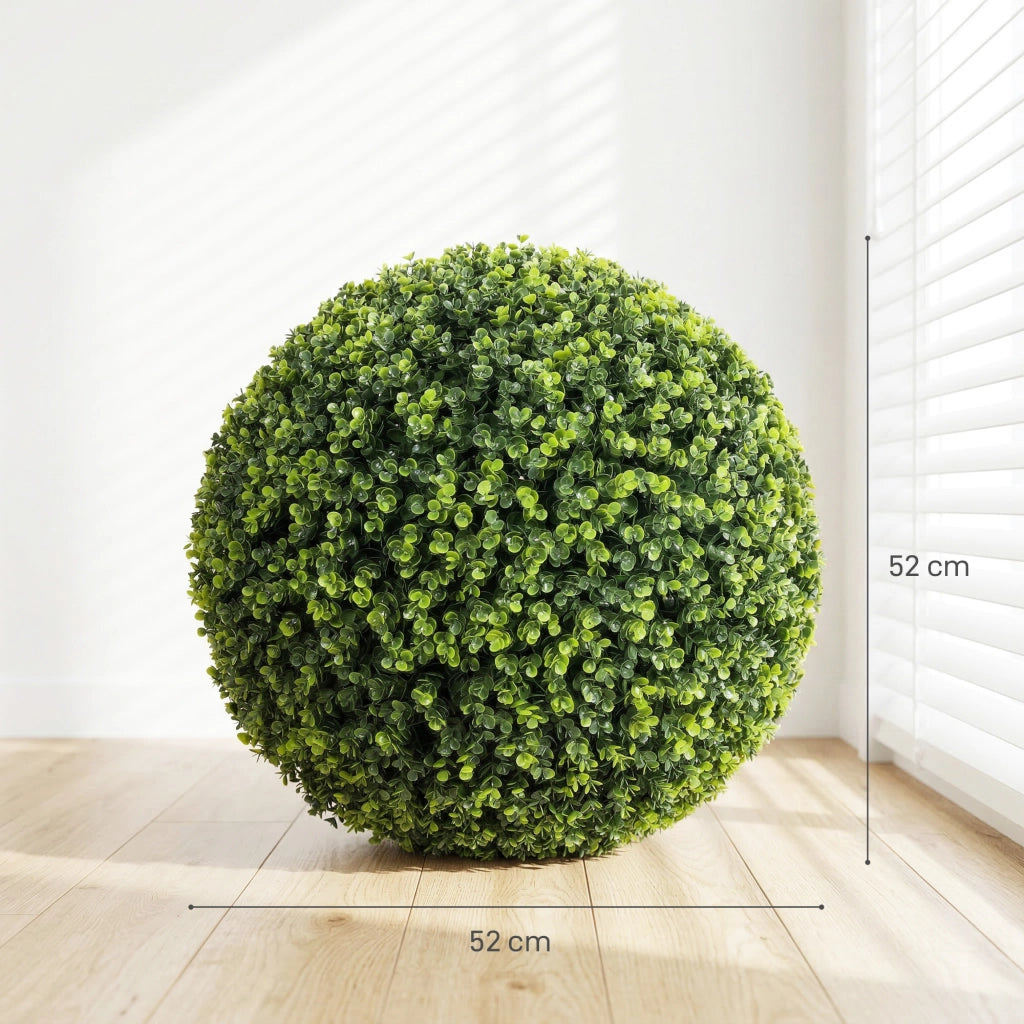 Palla di Eucalipto Artificiale 52cm Set 2 Pezzi ¨C Xylo ¨C UV Resistente 1086 Foglie