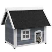 Casetta per Gatti ¨C zephmum ¨C Grigio/Bianco/Nero 77x57.5x68cm