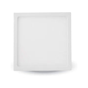 Trade Shop - Plafoniera Led Tonda O Quadrata Da Superficie Pannello Da 25w Caldo Freddo Natur - -bianco Caldo  Quadrato    -