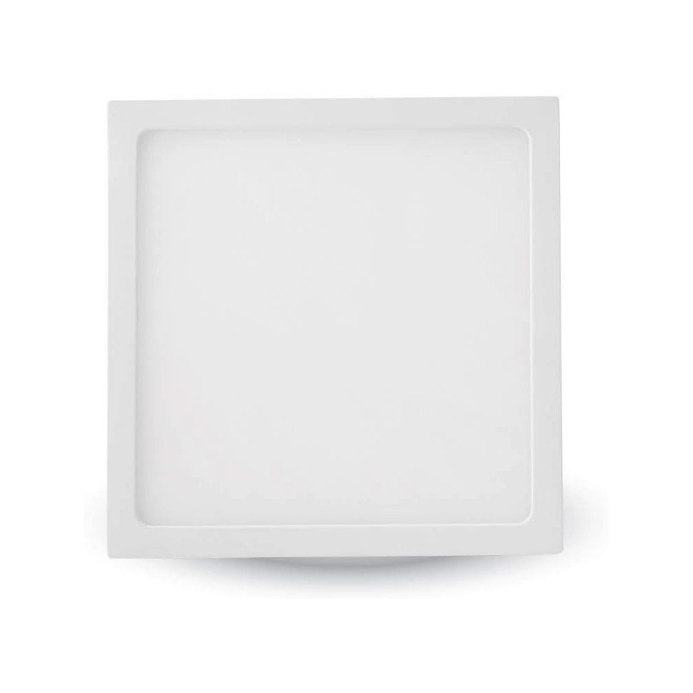 Trade Shop - Plafoniera Led Tonda O Quadrata Da Superficie Pannello Da 25w Caldo Freddo Natur - -bianco Caldo  Quadrato    -