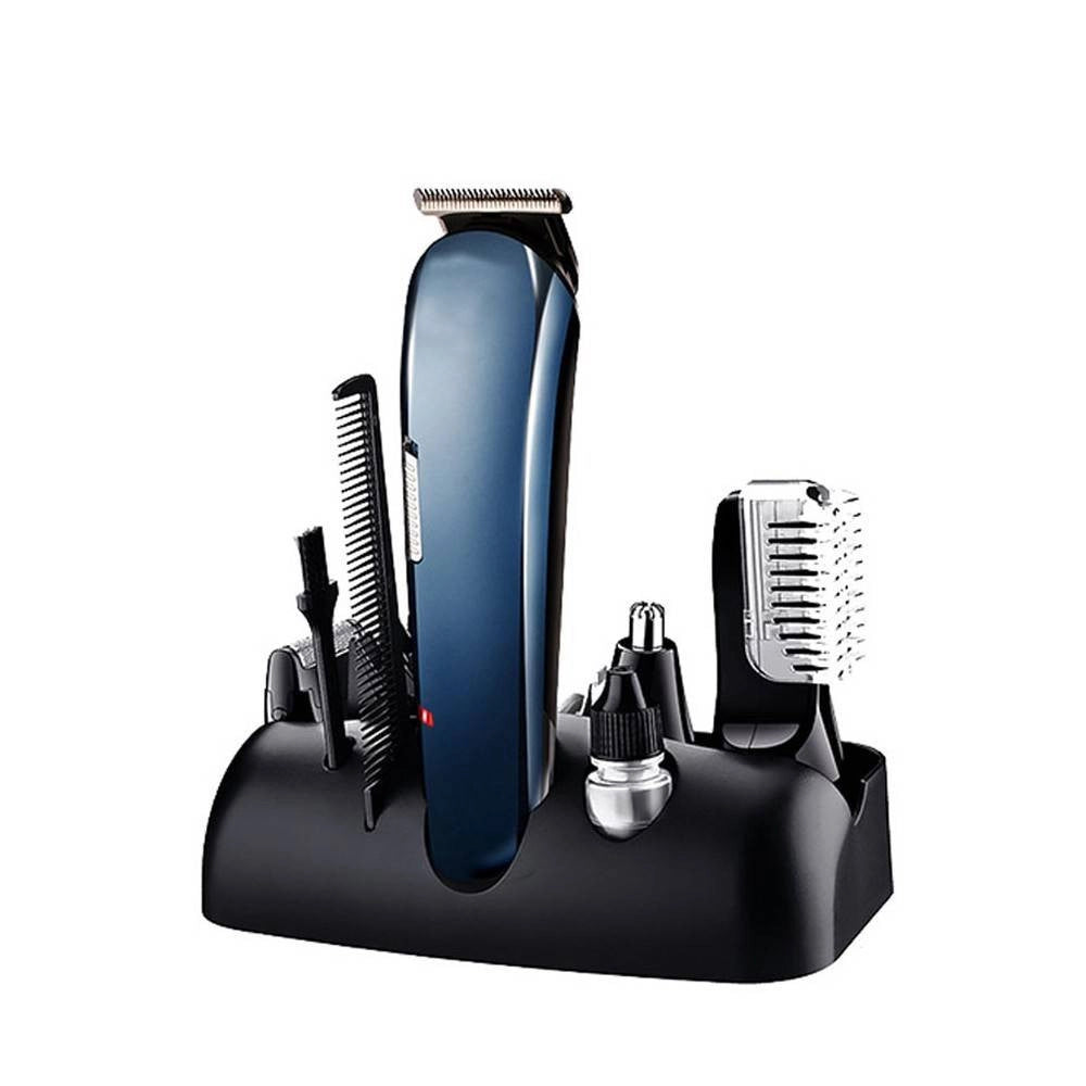 Trade Shop - Rasoio 8in1 Gm596 Batteria Ricaricabile Trimmer Kit Cura Uomo Tagliacapelli Barba -