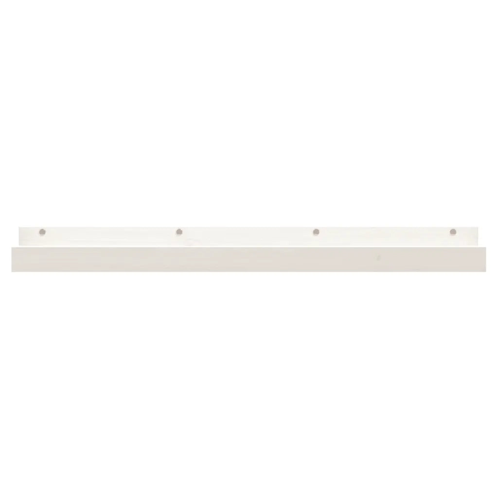 Mensole da Parete 2 pz Bianco 110x12x9cm Legno Massello di Pino cod mxl 32786