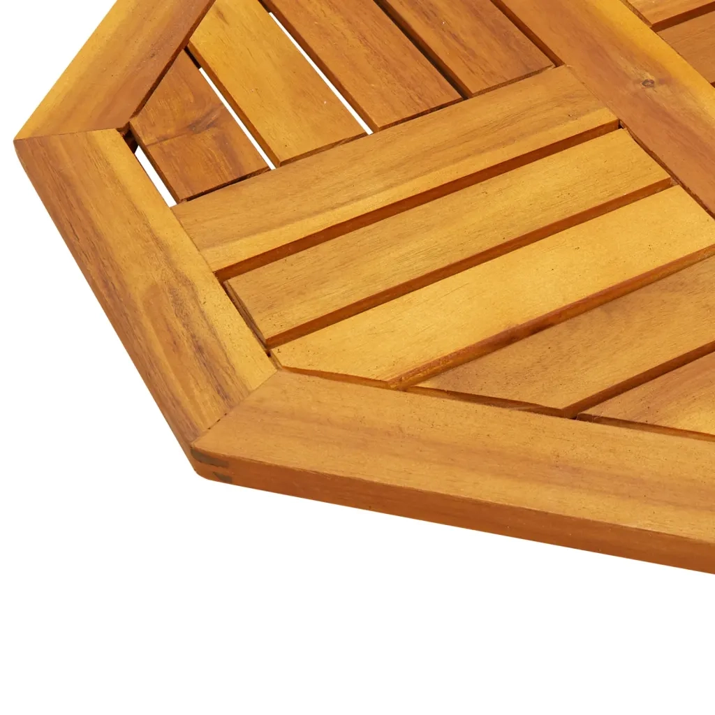Piano per Tavolo 50x50x2 cm Ottagonale Legno Massello di Acacia