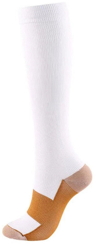 Due paia di calze compressori sportivi - Unisex - 15-20 mmHg calze compressori - Medico, corsa, sport, infermieristica, viaggio - XXL (consigliato per misura 46 e oltre)