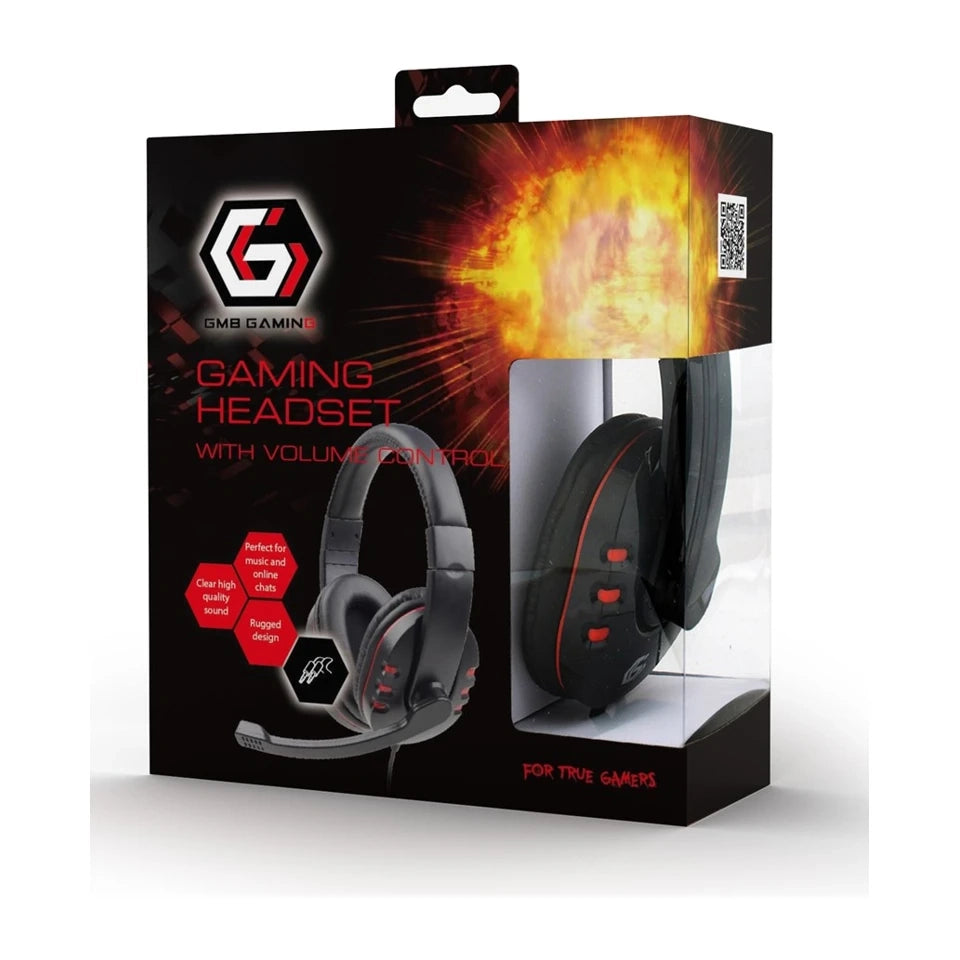 Cuffie/cuffie con filo Gembird GHS-402 a fascia per gaming nere