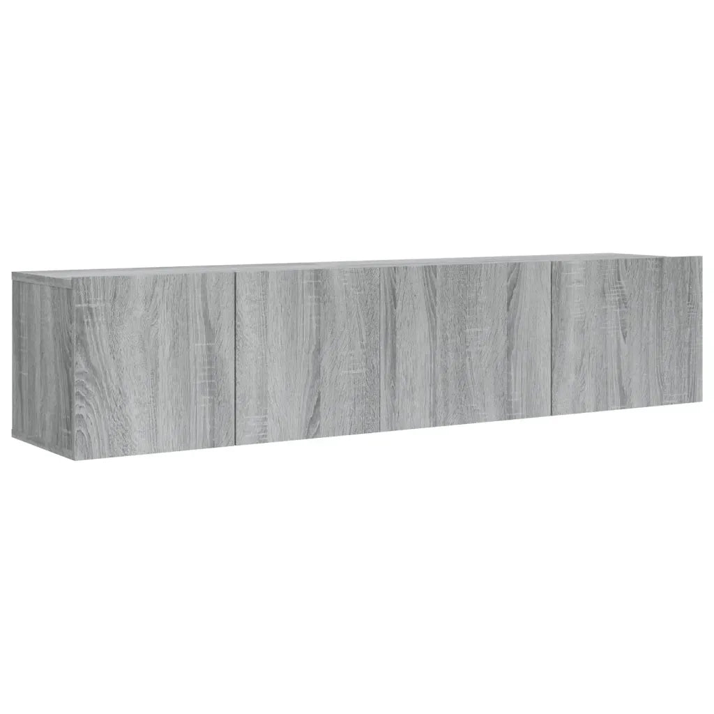 Set Mobili Porta TV 2 pz | Armadietto TV | Mobile Porta TV Grigio Sonoma in Legno Multistrato