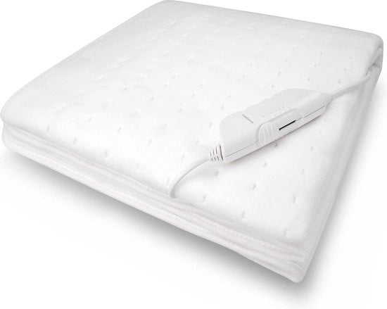 Matraccia elettrica per sottoletto 150 x 80 cm con spegnimento automatico e protezione contro sovraccaloramento - Asciugamani riscaldanti per materasso con 6 impostazioni di temperatura