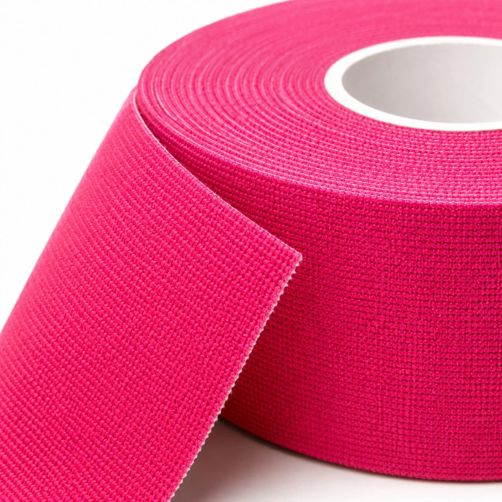 2 NASTRI KINESIOLOGICO IPOALLERGENICI 5CM x 5M TAPE ELASTICO SPORT VARI COLORI