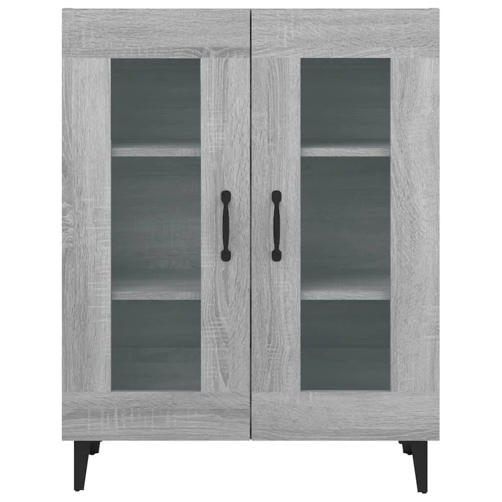 Buffet credenza cassettiera armadio mobile contenitore organizer cucina soggiorno Sonoma 69,5 x 34 x 90 cm legno ingegnerizzato grigio 02_0036448