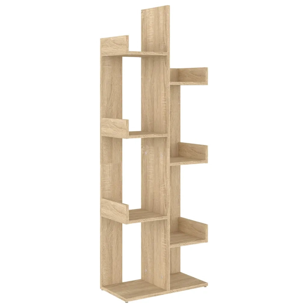 Libreria-Scaffale per Libri-Mobile di Stoccaggio Rovere Sonoma 48x25,5x140 cm in Truciolato