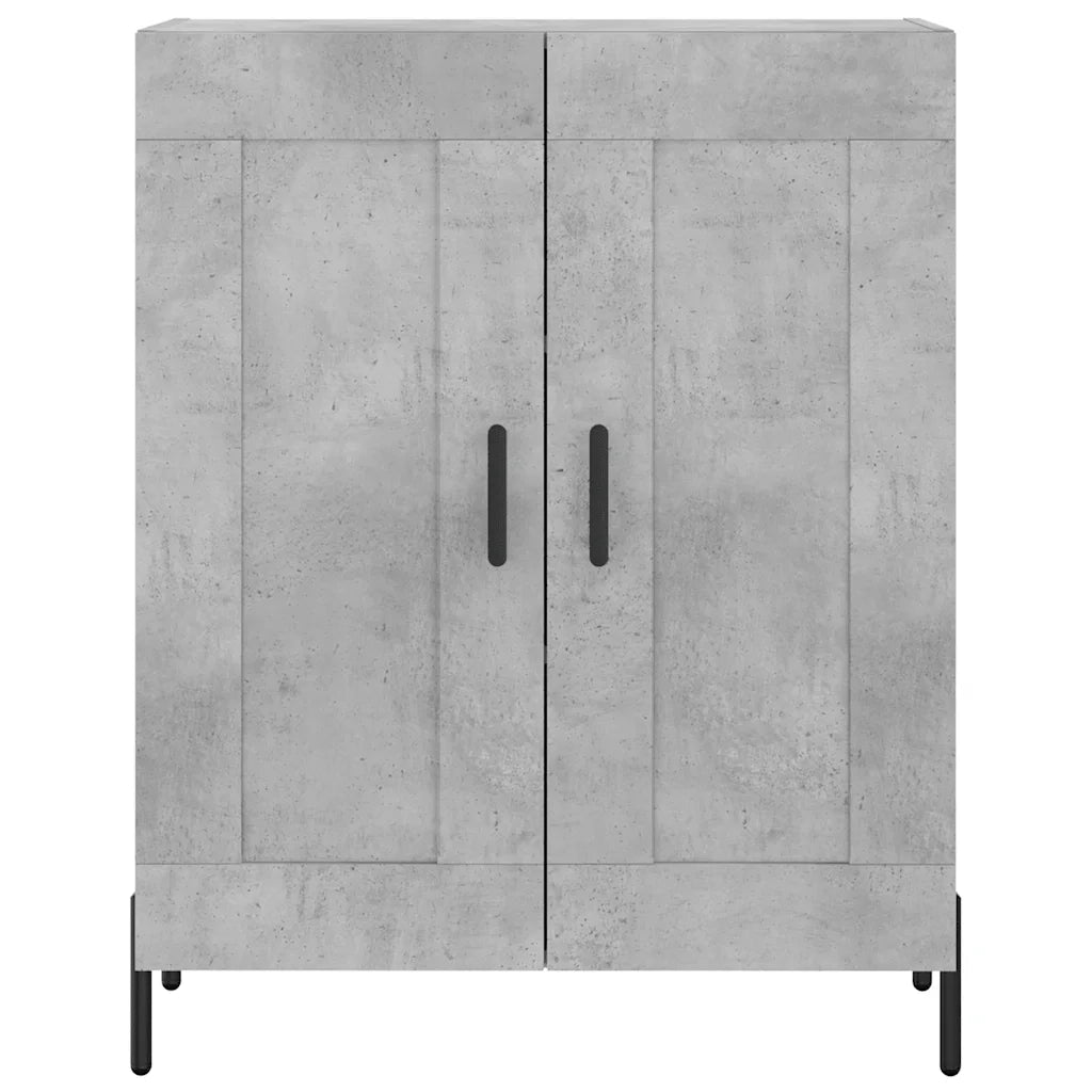 Credenza Grigio Cemento 69,5x34x180 cm in Legno Multistrato 3195799