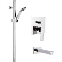 Set doccia completo quadro moderno - serie wellness qubika