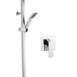 Set doccia in ottone cromato - serie wellness qubika