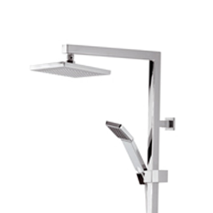 Set doccia in ottone cromato - serie wellness qubika