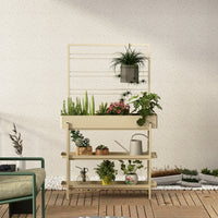 FIORIERA AVANA 96X24XH155CM 3 PIANI CON GRIGLIA.