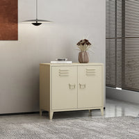 MOBILE 2 ANTE 80X40XH73CM AVANA IN METALLO.