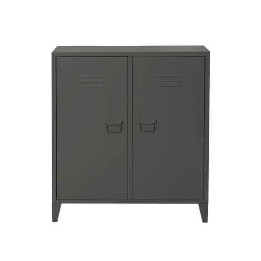 MOBILE 2 ANTE 80X40XH73CM ARDESIA IN METALLO.