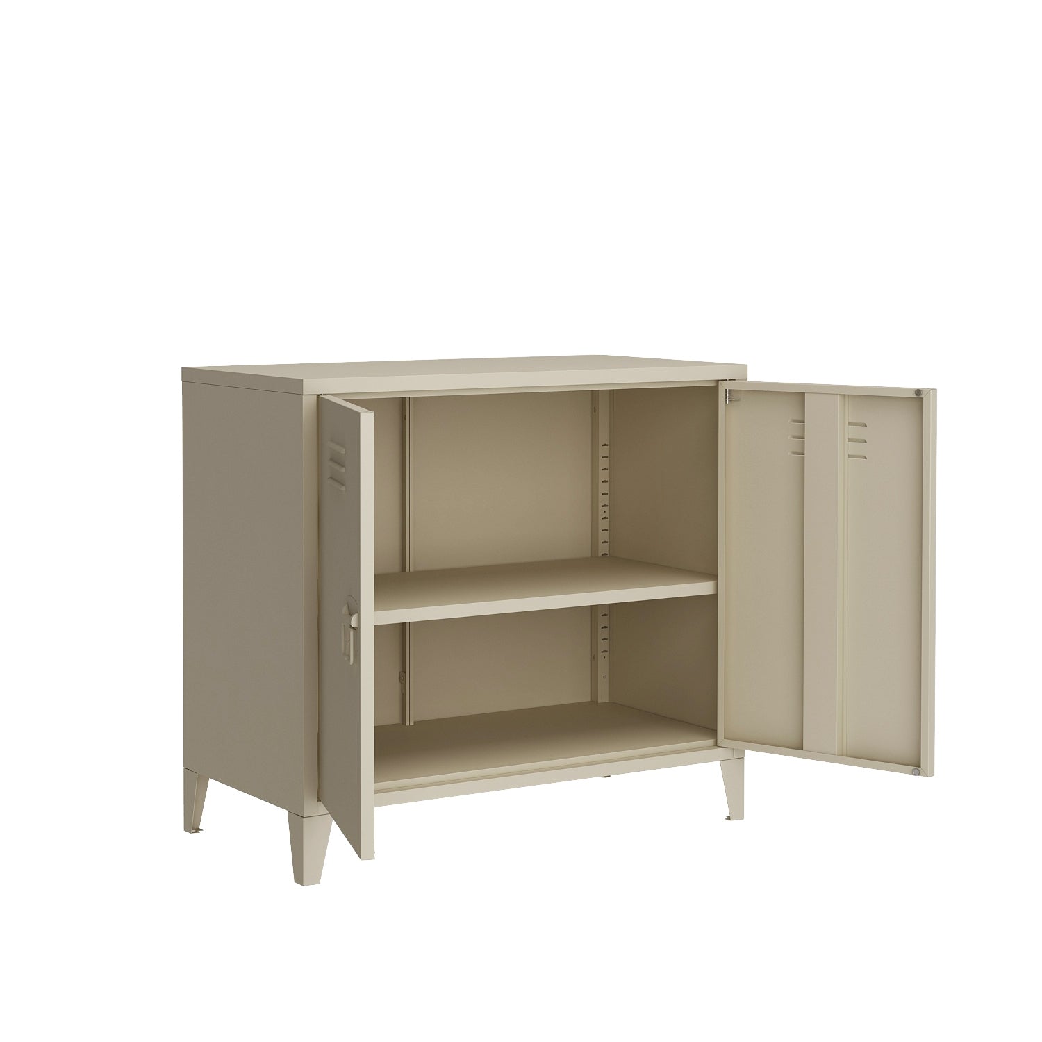 MOBILE 2 ANTE 80X40XH73CM AVANA IN METALLO.