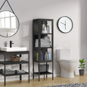 VETRINA ARDESIA 1 ANTA 42X35XH160CM IN METALLO.