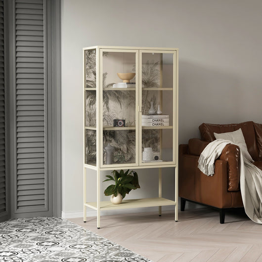 VETRINA JUNGLE 2 ANTE 80X35XH160CM AVANA.