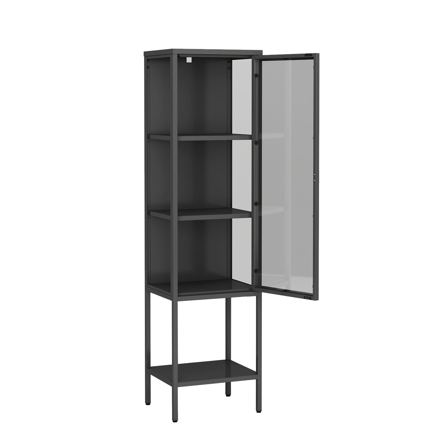 VETRINA ARDESIA 1 ANTA 42X35XH160CM IN METALLO.