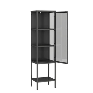 VETRINA ARDESIA 1 ANTA 42X35XH160CM IN METALLO.