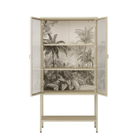 VETRINA JUNGLE 2 ANTE 80X35XH160CM AVANA.