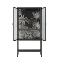 VETRINA JUNGLE 2 ANTE 80X35XH160CM ARDESIA.