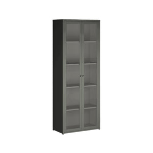 VETRINA ARDESIA 2 ANTA 70X35XH180CM IN METALLO.