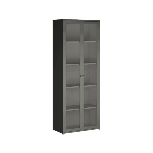 VETRINA ARDESIA 2 ANTA 70X35XH180CM IN METALLO.