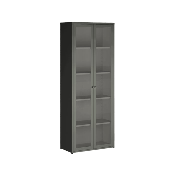 VETRINA ARDESIA 2 ANTA 70X35XH180CM IN METALLO.