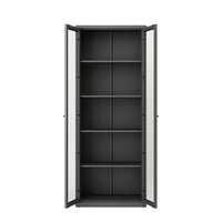 VETRINA ARDESIA 2 ANTA 70X35XH180CM IN METALLO.