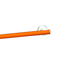 Maniglia bagni disabili e anziani verticale e laterale cm.50x50 color arancio