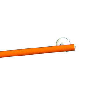 Maniglia bagni disabili e anziani verticale e laterale cm.50x50 color arancio