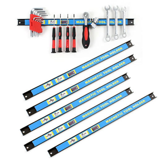 Set di barre magnetiche 6x46 cm Barra porta utensili a parete in acciaio per officina