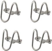 Clip U-vormico in Acciaio Inossidabile - 4 Pezzi - Facile da Installare - Adatto per Interno/Esterno - Resistente alla Corrosione - Clip per Tubi