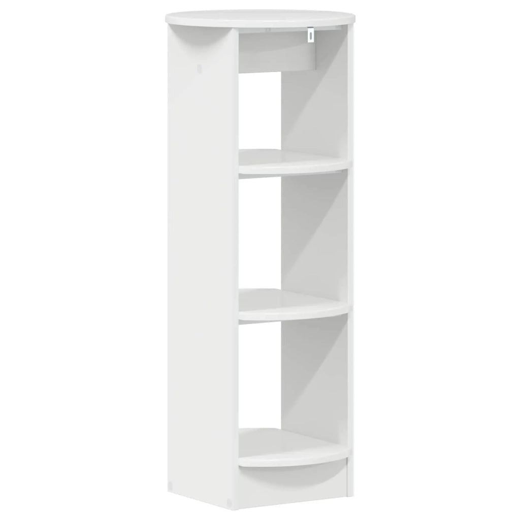 Mobile laterale Bianco Lucido 40 x 40 x 100 cm
