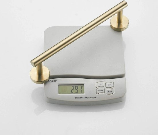 Set di accessori per la stanza da bagno a 3 pezzi in acciaio inossidabile SUS 304, supporto per il rotolo della carta igienica, supporto per asciugamani, fissaggio alla parete, gancio per cappotto, finitura lucidata dorata.