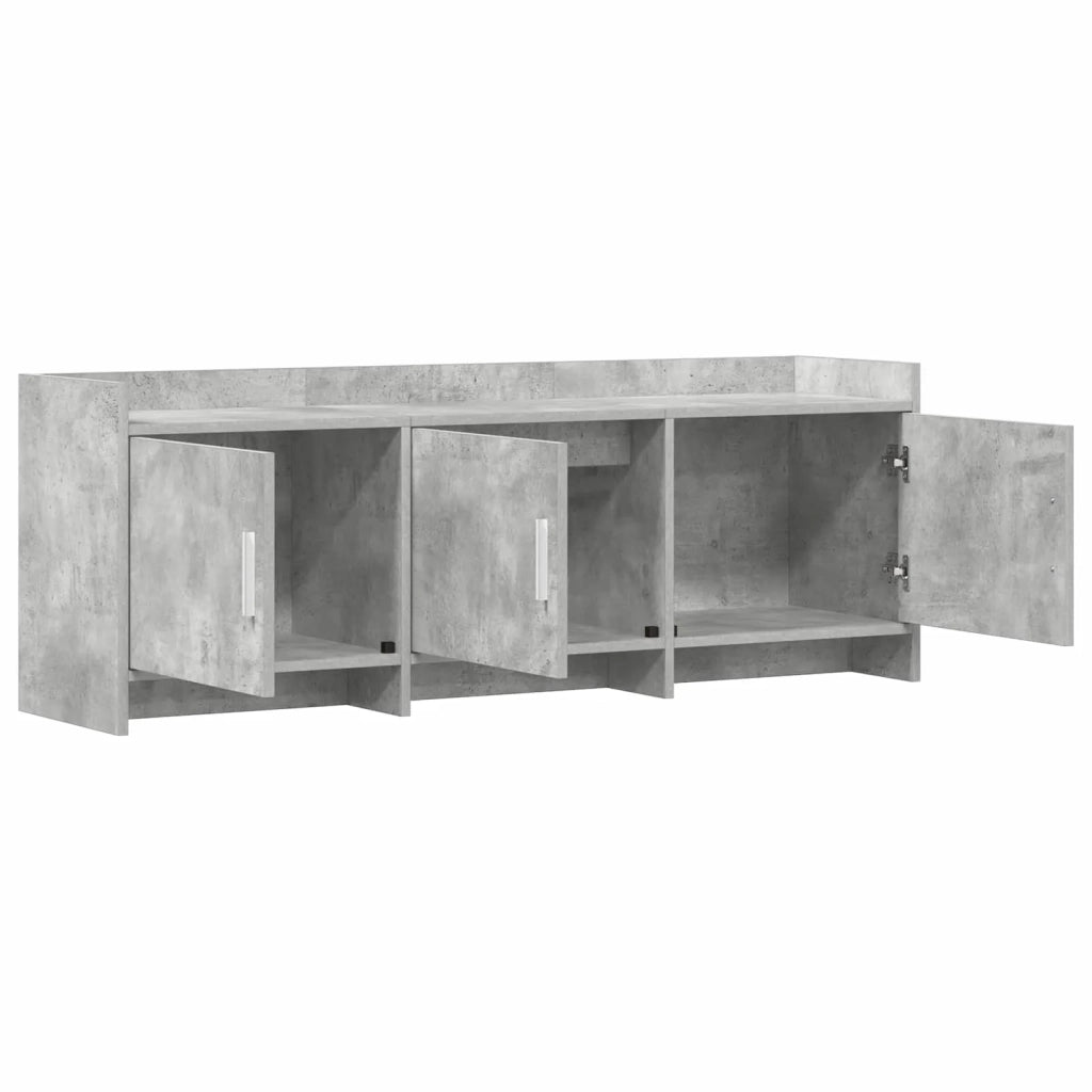 Mobile TV 130 x 33 x 47 cm Grigio Cemento Legno ingegnerizzato 8011198