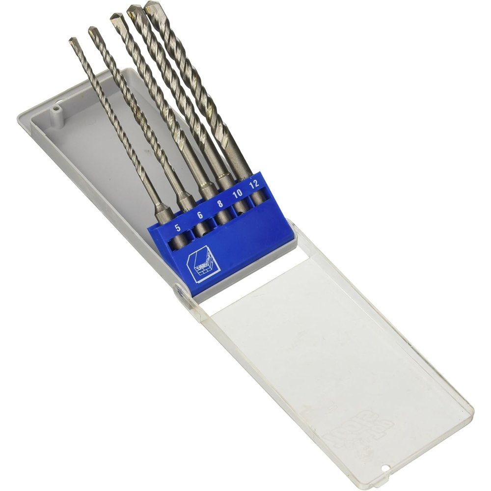 Topex 60h615 punte da muro sds p plus 5-12 x 160 mm 5 pezzi asso