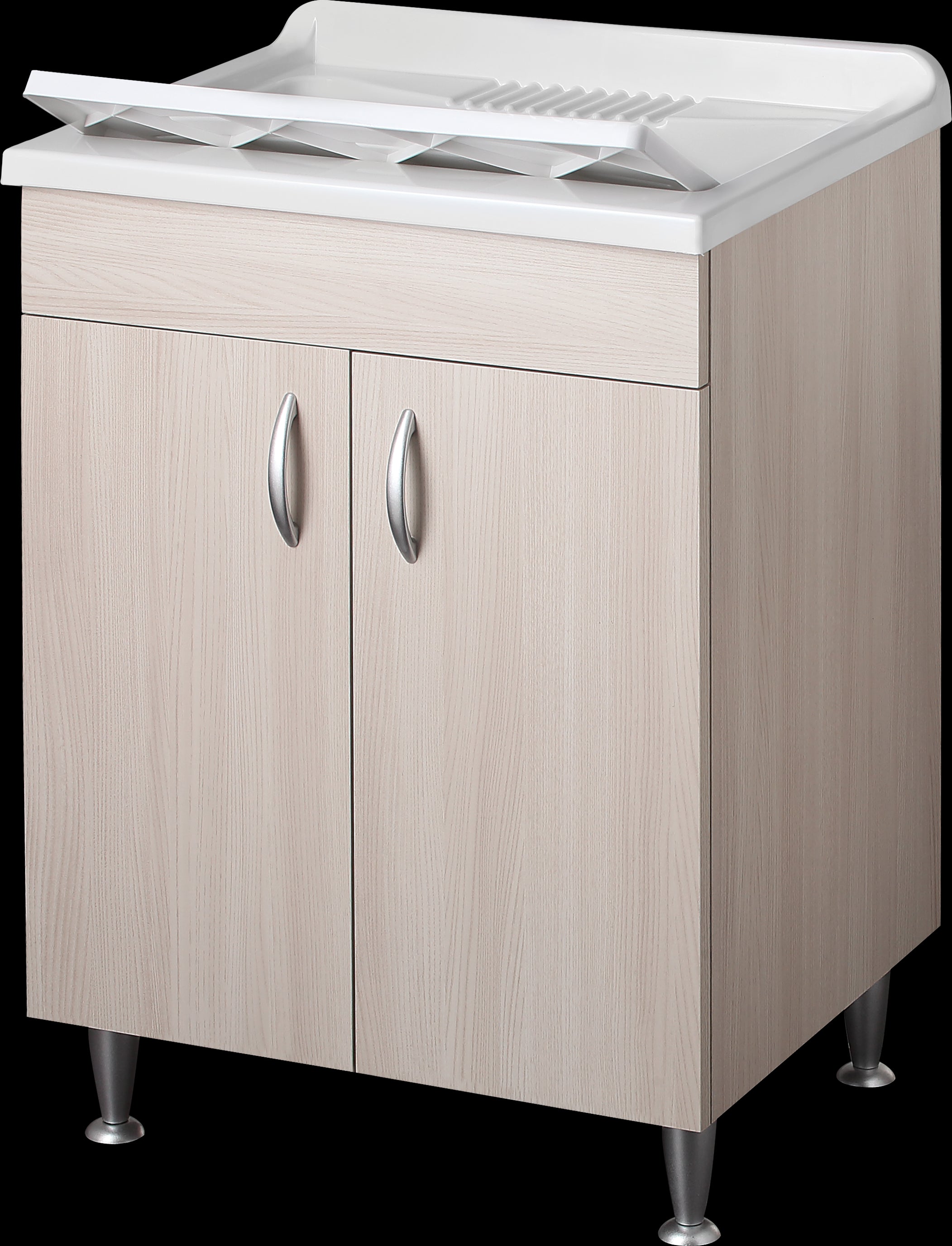 Lavatoio eco 60x50 colore olmo per zona lavanderia