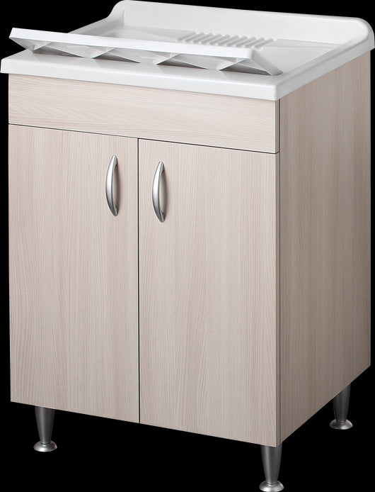 Lavatoio eco 60x50 colore olmo per zona lavanderia