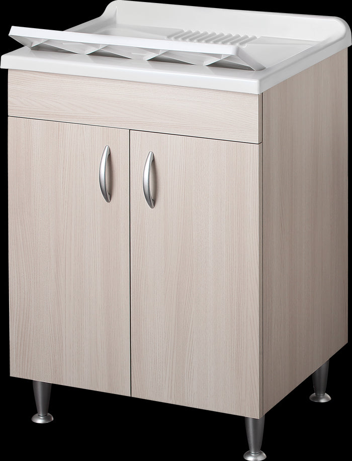 Lavatoio eco 60x50 colore olmo per zona lavanderia