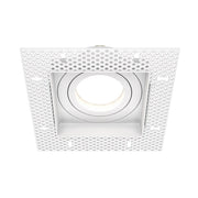 Maytoni Lampada da incasso Atom 1 luce GU10 bianco alluminio