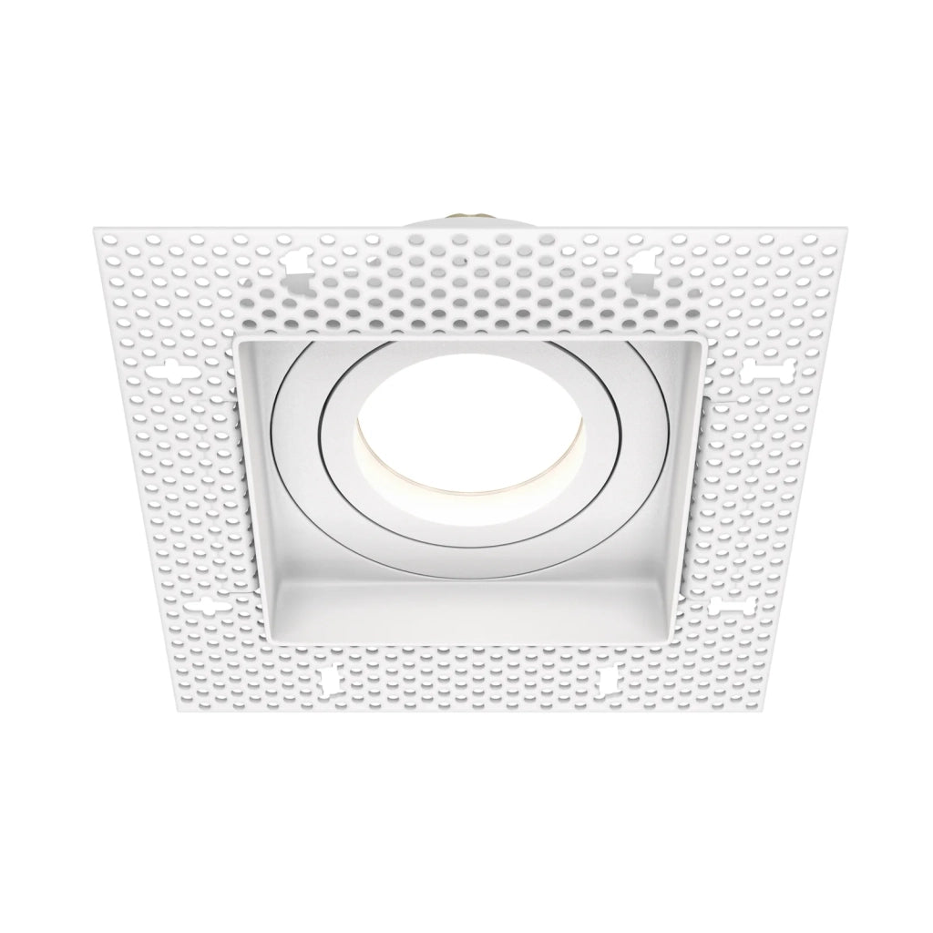 Maytoni Lampada da incasso Atom 1 luce GU10 bianco alluminio